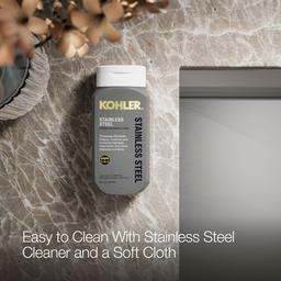 Kohler Prolific 33'' Undermount Single-bowl Workstation Kitchen Sink - Stainless Steel - image 4