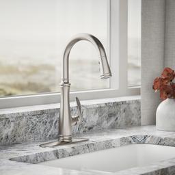 Bellera Pull-down kitchen sink faucet with three-function sprayhead - image 2