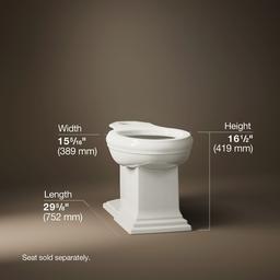 Memoirs Elongated bowl with concealed trapway - image 2