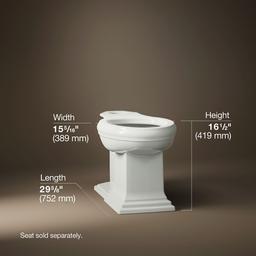 Memoirs Elongated bowl with concealed trapway - image 2