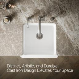 Kohler Whitehaven Farmhouse Sink | 23-1/2 Inch | Single Bowl | Short Apron - White - image 4