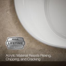 Underscore 71-1/2'' x 41-1/2'' drop-in bath with Bask heated surface - image 9