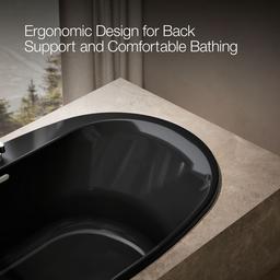 Underscore 71-1/2'' x 41-1/2'' drop-in bath with Bask heated surface - image 7