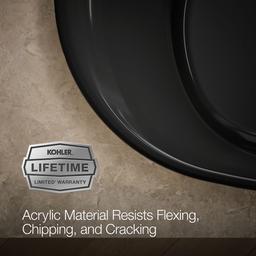 Underscore 71-1/2'' x 41-1/2'' drop-in bath with Bask heated surface - image 9