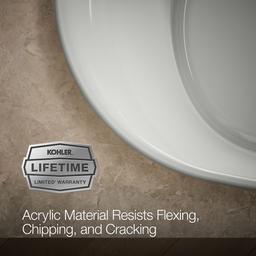 Underscore 71-1/2'' x 41-1/2'' drop-in bath with Bask heated surface - image 9