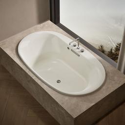 Underscore 71-1/2'' x 41-1/2'' drop-in bath with Bask heated surface - image 2