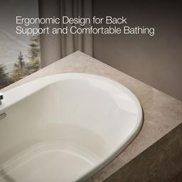 Underscore 71-1/2'' x 41-1/2'' drop-in bath with Bask heated surface - image 7