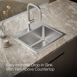 BalladE 25'' top-mount single-bowl utility sink - image 6