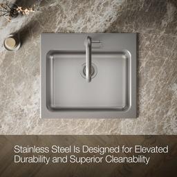 BalladE 25'' top-mount single-bowl utility sink - image 4