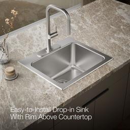 BalladE 25'' top-mount single-bowl utility sink - image 6