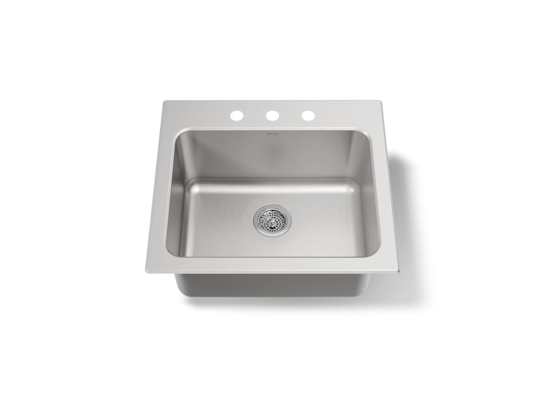 BalladE 25'' top-mount single-bowl utility sink by Kohler