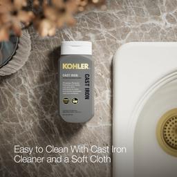 Hartland 33'' top-mount double-bowl kitchen sink - Biscuit - image 4