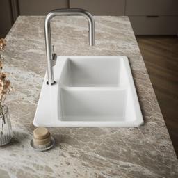 BrookfieldE 33'' top-mount double-bowl kitchen sink - image 7