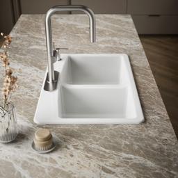 BrookfieldE 33'' top-mount double-bowl kitchen sink - image 7