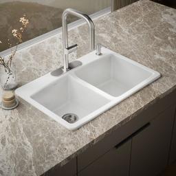 BrookfieldE 33'' top-mount double-bowl kitchen sink - image 6