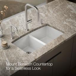 BrookfieldE 33'' undermount double-bowl kitchen sink - image 6