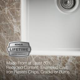 BrookfieldE 33'' undermount double-bowl kitchen sink - image 8