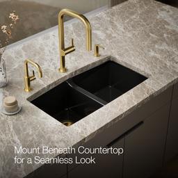 BrookfieldE 33'' undermount double-bowl kitchen sink - image 6