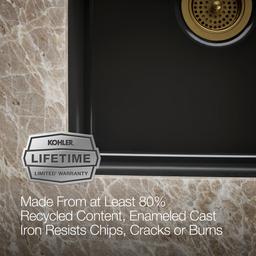 BrookfieldE 33'' undermount double-bowl kitchen sink - image 8