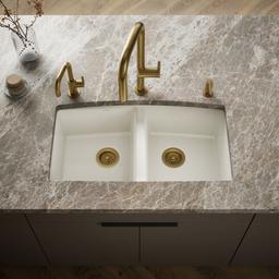 BrookfieldE 33'' undermount double-bowl kitchen sink - image 2