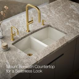 BrookfieldE 33'' undermount double-bowl kitchen sink - image 6