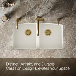 BrookfieldE 33'' undermount double-bowl kitchen sink - image 4