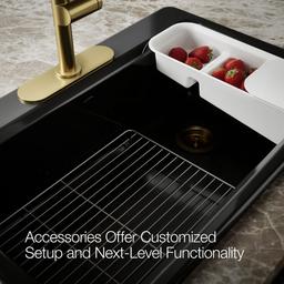 Riverby 33'' top-mount single-bowl workstation kitchen sink - image 7