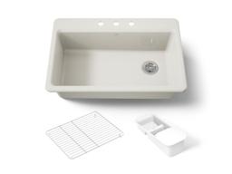 Riverby 33'' top-mount single-bowl workstation kitchen sink - image 1