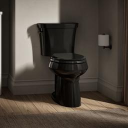 Highline Two-piece elongated toilet, dual-flush - Black - image 2