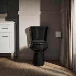 Highline Two-piece elongated toilet, dual-flush - Black - image 4