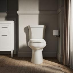 Highline Two-piece elongated toilet, dual-flush - Biscuit - image 4