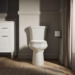Highline Two-piece elongated toilet, dual-flush - Biscuit - image 4