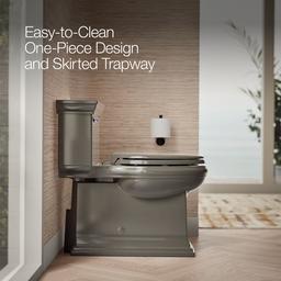 Memoirs Stately One-piece compact elongated toilet with skirted trapway, 1.28 gpf - image 4