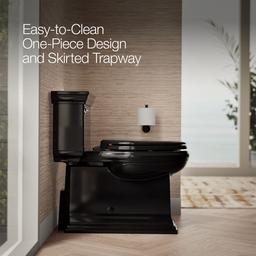 Memoirs Stately One-piece compact elongated toilet with skirted trapway, 1.28 gpf - image 4