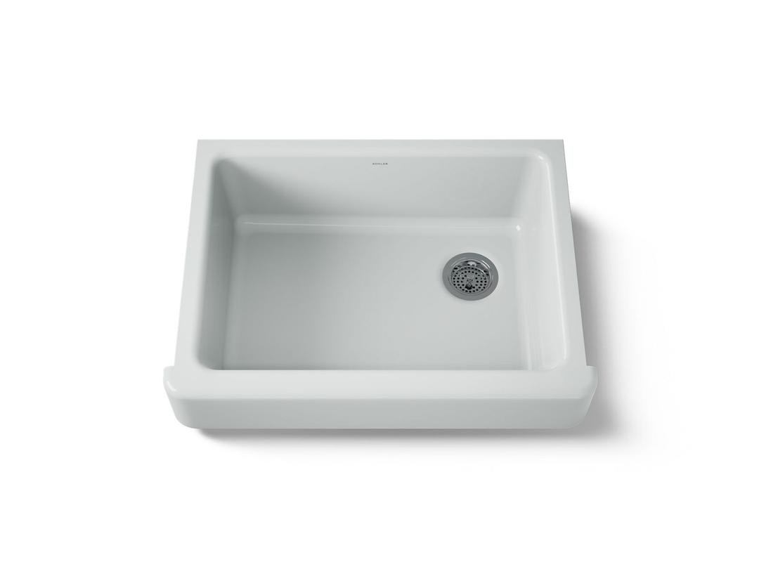 Kohler Whitehaven Farmhouse Sink | 29-1/2 Inch | Single Bowl | Short Apron - Ice Grey by Kohler