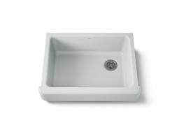 Kohler Whitehaven Farmhouse Sink | 29-1/2 Inch | Single Bowl | Short Apron - Ice Grey - image 1