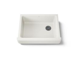 Kohler Whitehaven Farmhouse Sink | 29-1/2 Inch | Single Bowl | Short Apron - Biscuit - image 1