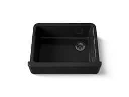 Kohler Whitehaven Farmhouse Sink | 29-3/4 Inch | Single Bowl | Tall Apron - Black - image 1