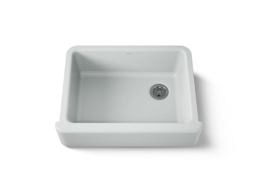Kohler Whitehaven Farmhouse Sink | 29-3/4 Inch | Single Bowl | Tall Apron - Ice Grey by Kohler