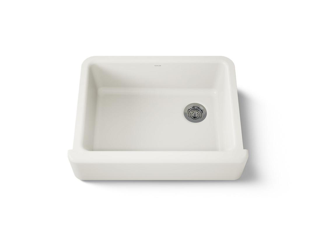Kohler Whitehaven Farmhouse Sink | 29-3/4 Inch | Single Bowl | Tall Apron - Biscuit by Kohler
