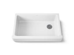Kohler Whitehaven Farmhouse Sink | 35-1/2 Inch | Single Bowl | Short Apron - White - image 1