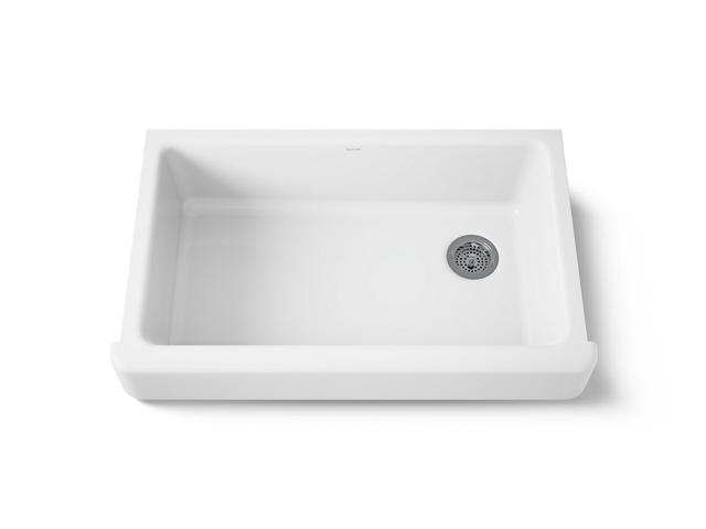 Whitehaven 35-1/2'' undermount single-bowl farmhouse kitchen sink - Black