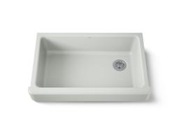 Kohler Whitehaven Farmhouse Sink | 35-1/2 Inch | Single Bowl | Short Apron - Sea Salt - image 1