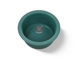 Kohler Porto Finoe 18-1/2'' Top-/undermount Single-bowl Bar Sink - Teal - image 1