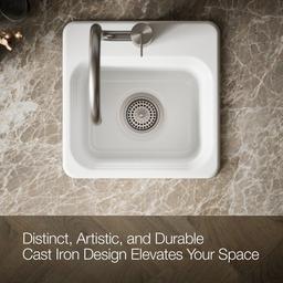 NorthlandE 15'' top-mount single-bowl bar sink - image 5