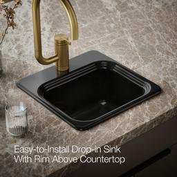 NorthlandE 15'' top-mount single-bowl bar sink - image 6