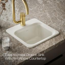 NorthlandE 15'' top-mount single-bowl bar sink - image 6