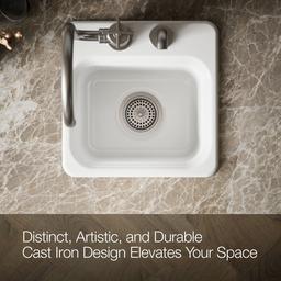 NorthlandE 15'' top-mount single-bowl bar sink - image 4