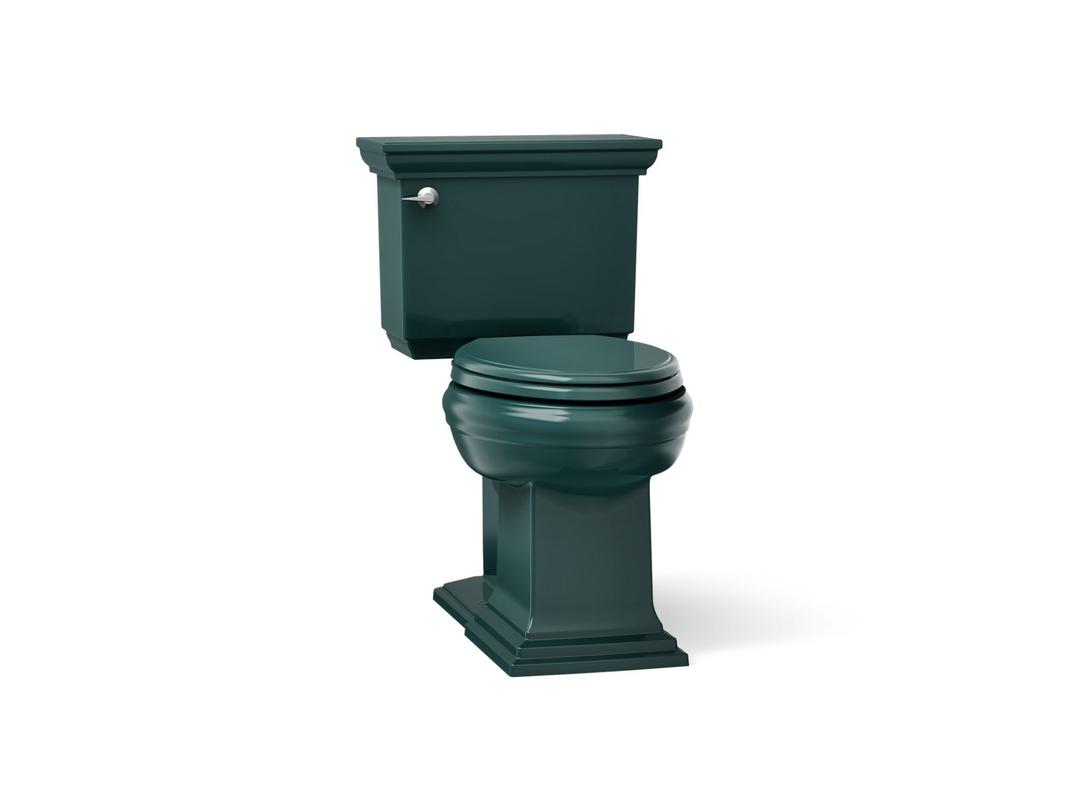 Kohler Memoirs Stately Two-piece Elongated with Concealed Trapway, 1.28 Gpf - Teal by Kohler