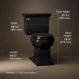 Memoirs Stately Two-piece elongated with concealed trapway, 1.28 gpf - image 3